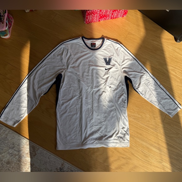 2007 Vintage White Villanova Nike Team Warm-up Long Sleeve - Picture 1 of 3